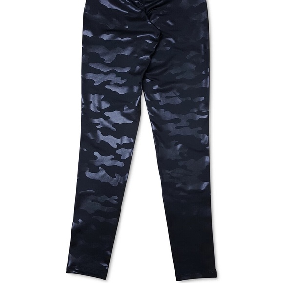 Jenni On Repeat Crossover-Waist Leggings, Black Shine Camo Sizes XS/S/XL/XXXL - Picture 6 of 7